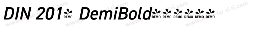 DIN 2014 DemiBold字体转换